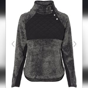 Boxercraft Gray and Black Fleece Pullover